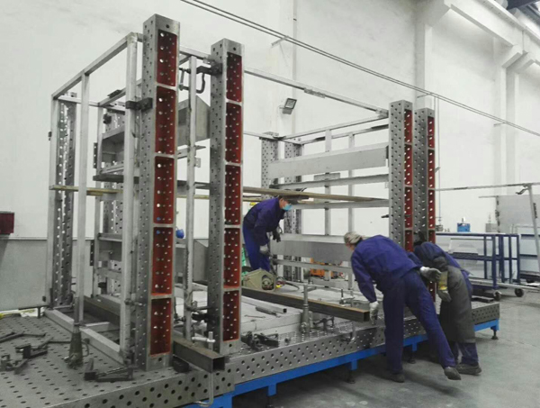 為河北客戶提供的三維柔性焊接工裝